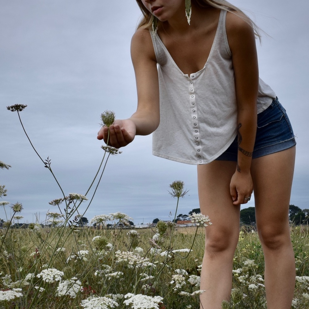 White button up blouse